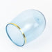 12 pcs 12 oz Gold Rim Stemless Plastic Wine Glasses - Disposable Tableware
