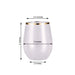 12 pcs 14 oz Gold Rim Stemless Plastic Wine Glasses - Disposable Tableware