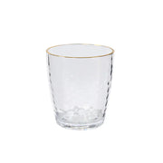 12 pcs 14oz Plastic Shatterproof Tumblers with Gold Rim - Clear DSP_CUCT012_14_CLGD