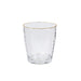 12 pcs 14oz Plastic Shatterproof Tumblers with Gold Rim - Clear DSP_CUCT012_14_CLGD