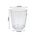 12 pcs 14oz Plastic Shatterproof Tumblers with Gold Rim - Clear DSP_CUCT012_14_CLGD