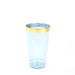 12 pcs 17 oz Glittered Plastic Cocktail Glasses - Disposable Tableware PLST_CU0066_086GD