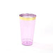 12 pcs 17 oz Glittered Plastic Cocktail Glasses - Disposable Tableware PLST_CU0066_PPGD