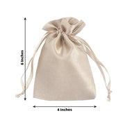 12 pcs 4x6" Satin Bags with Pull String