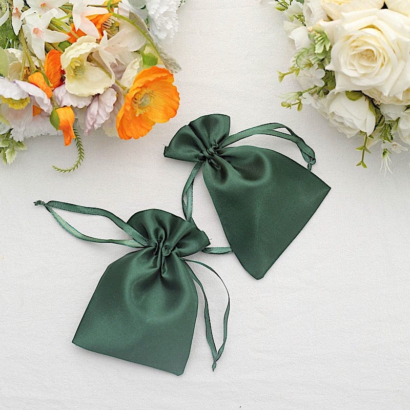 12 pcs 4x6" Satin Bags with Pull String