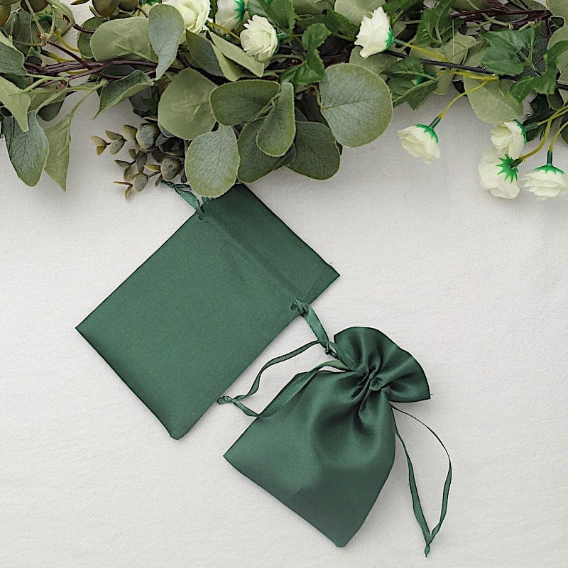 12 pcs 4x6" Satin Bags with Pull String