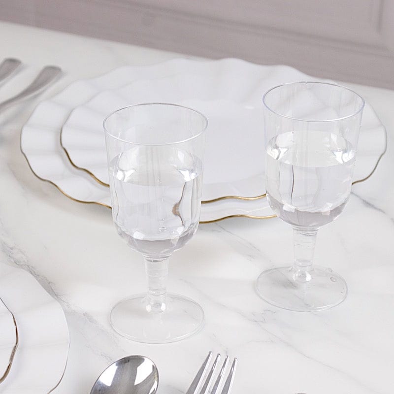 12 pcs 5 oz Plastic Champagne Flutes Disposable Glasses