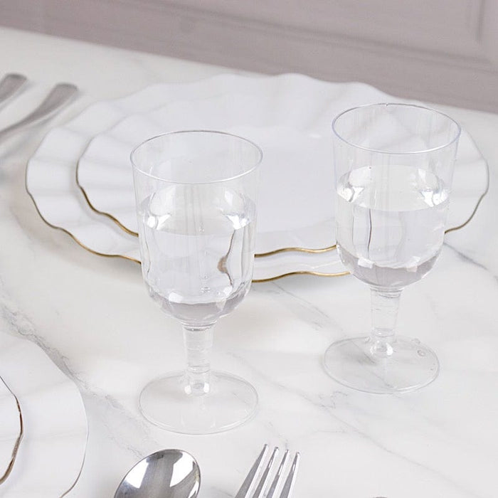 12 pcs 5 oz Plastic Champagne Flutes Disposable Glasses