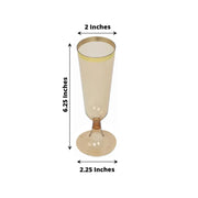 12 pcs 5 oz Rim Plastic Champagne Disposable Glasses