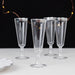 12 pcs 5 oz Rim Plastic Champagne Disposable Glasses