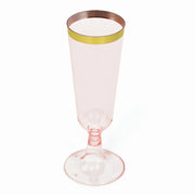 12 pcs 5 oz Rim Plastic Champagne Disposable Glasses PLST_CU0071_046GD