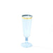 12 pcs 5 oz Rim Plastic Champagne Disposable Glasses PLST_CU0071_086GD