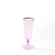12 pcs 5 oz Rim Plastic Champagne Disposable Glasses PLST_CU0071_PPGD