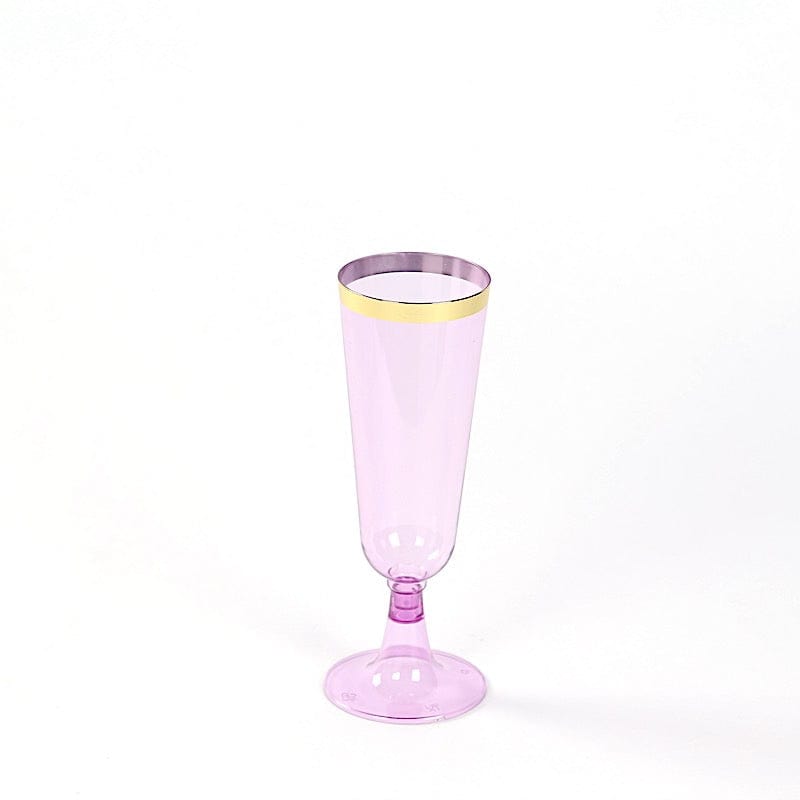 12 pcs 5 oz Rim Plastic Champagne Disposable Glasses PLST_CU0071_PPGD