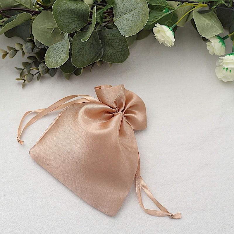 12 pcs 5x7" Satin Bags with Pull String