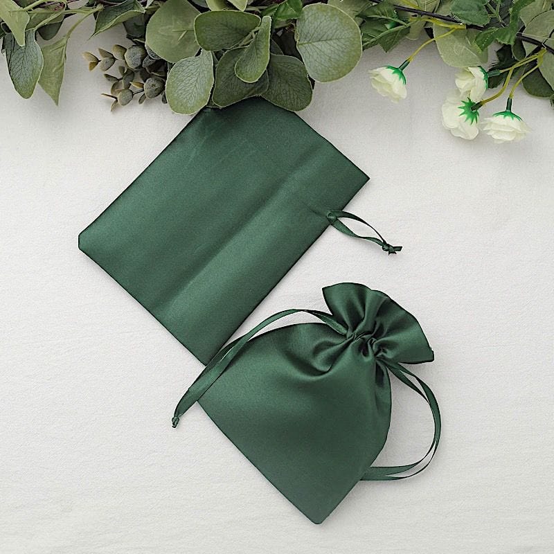 12 pcs 5x7" Satin Bags with Pull String