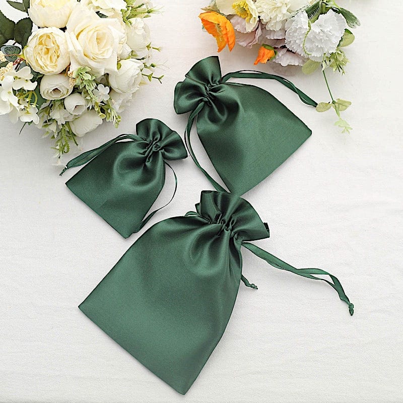 12 pcs 6x9" Satin Bags with Pull String