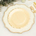 12 pcs 9" Natural Birch Wooden Scalloped Rim Dinner Plates - Disposable Tableware BIRC_P009_9