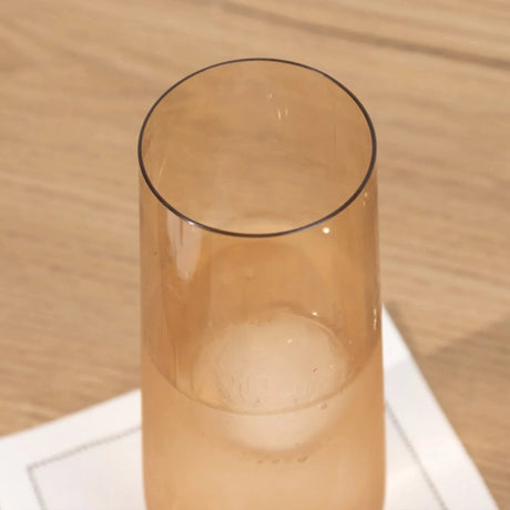 12 pcs 9 oz Stemless Plastic Champagne Flutes - Disposable Glasses