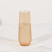 12 pcs 9 oz Stemless Plastic Champagne Flutes - Disposable Glasses