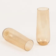 12 pcs 9 oz Stemless Plastic Champagne Flutes - Disposable Glasses