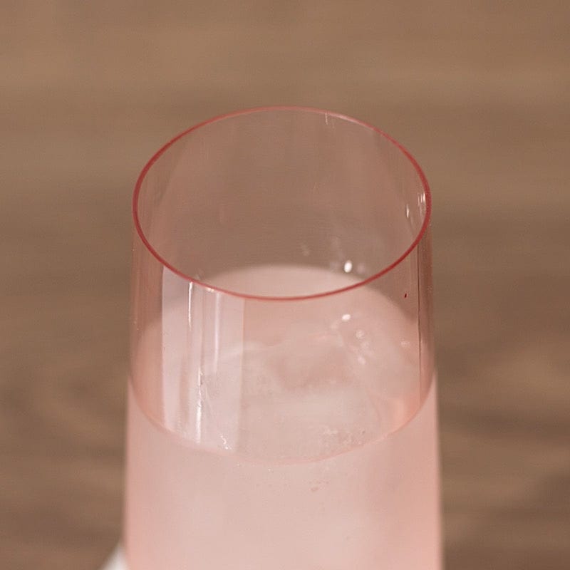 12 pcs 9 oz Stemless Plastic Champagne Flutes - Disposable Glasses