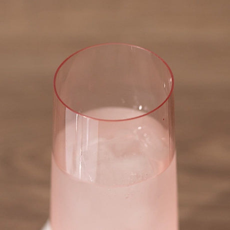 12 pcs 9 oz Stemless Plastic Champagne Flutes - Disposable Glasses