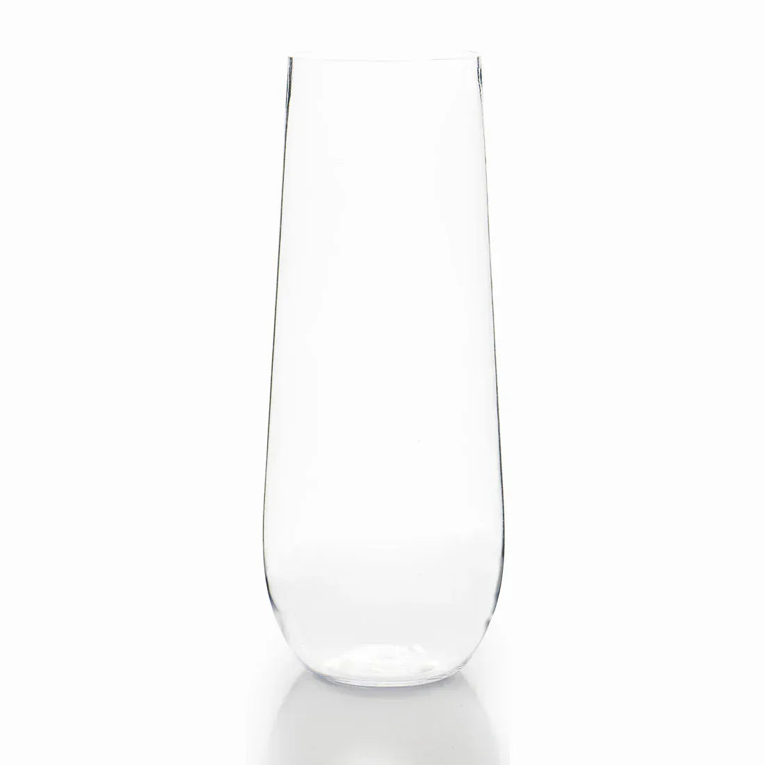 12 pcs 9 oz Stemless Plastic Champagne Flutes - Disposable Glasses DSP_CUCP003_9_CLR_PK12