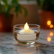 12 pcs LED Tealight Floating Candles Lights - White