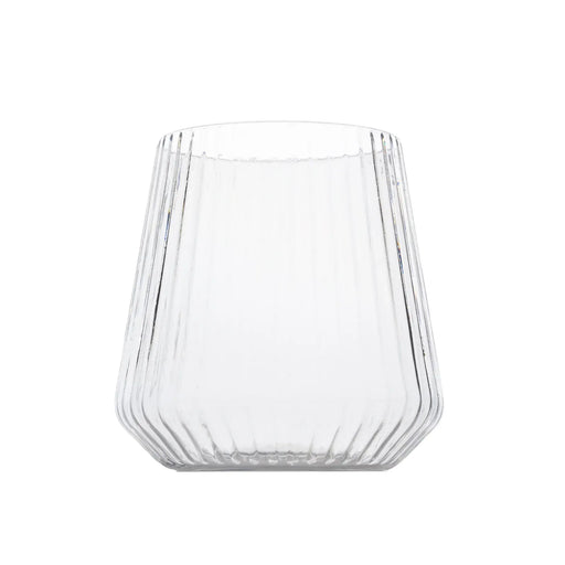 12 Plastic 12 oz Stemless Wine Glasses - Clear DSP_CUWN013_12_CLR