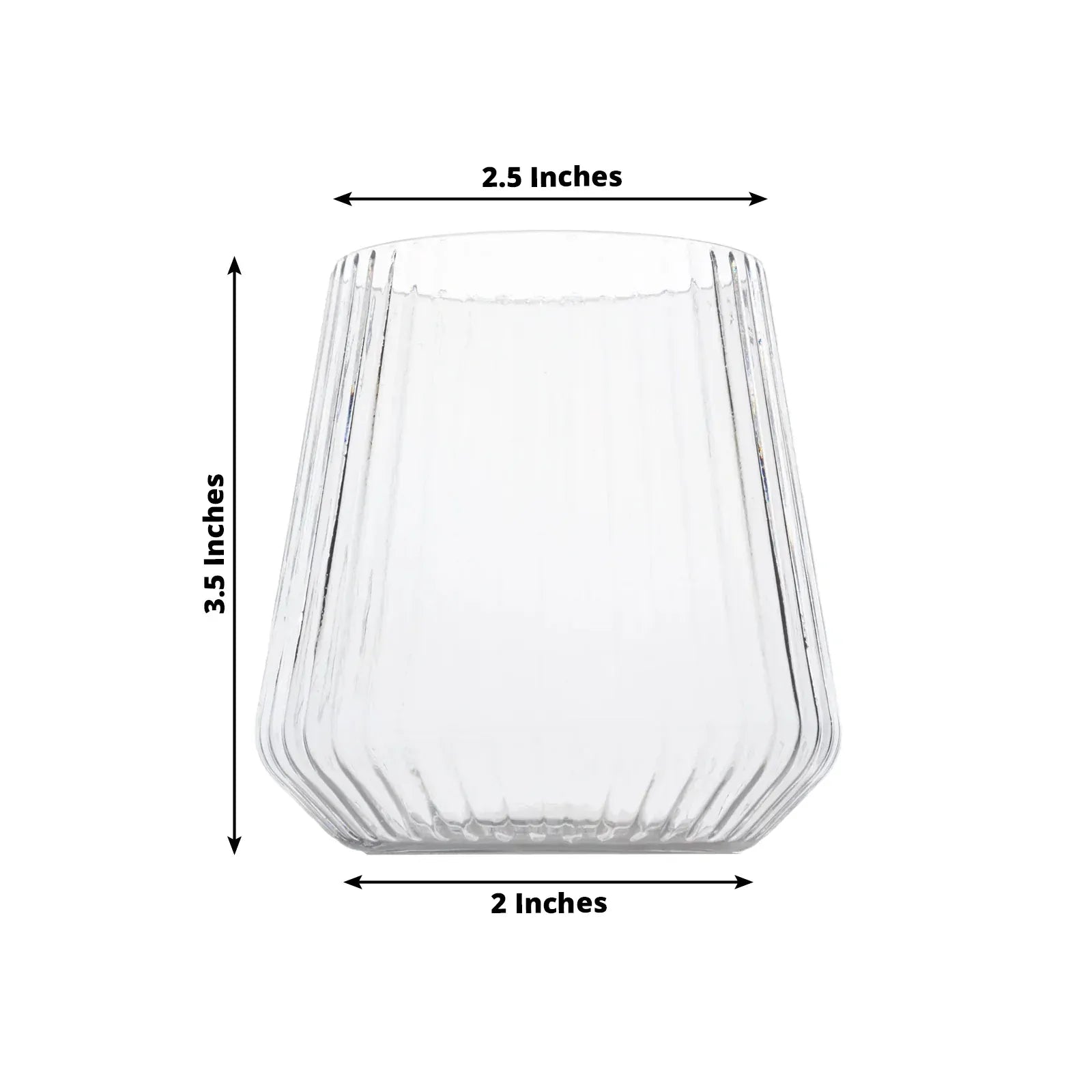 12 Plastic 12 oz Stemless Wine Glasses - Clear DSP_CUWN013_12_CLR