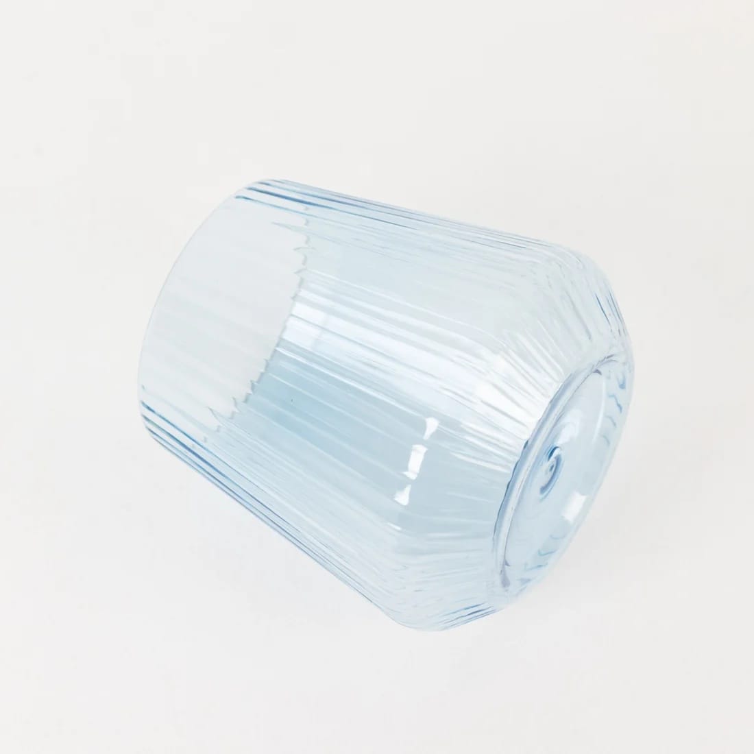 12 Plastic 12 oz Stemless Wine Glasses with Ribbed Design
