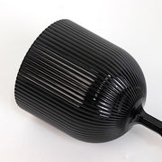 12 Plastic Wine Glasses Vintage Ribbed Pattern