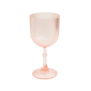 12 Plastic Wine Glasses Vintage Ribbed Pattern DSP_CUWN008_9_046