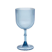 12 Plastic Wine Glasses Vintage Ribbed Pattern DSP_CUWN008_9_086