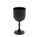 12 Plastic Wine Glasses Vintage Ribbed Pattern DSP_CUWN008_9_BLK