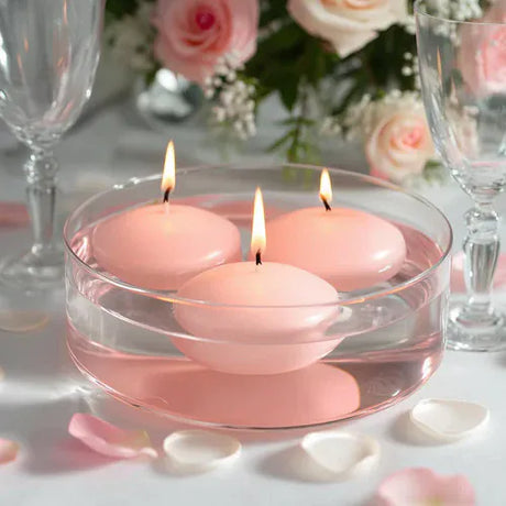 12 Round 3 in Unscented Floating Candles