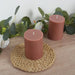 12 Round Dripless Unscented Pillar Candles