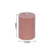 12 Round Dripless Unscented Pillar Candles