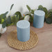 12 Round Dripless Unscented Pillar Candles