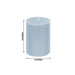 12 Round Dripless Unscented Pillar Candles