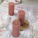 12 Round Dripless Unscented Pillar Candles