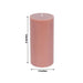 12 Round Dripless Unscented Pillar Candles
