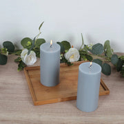 12 Round Dripless Unscented Pillar Candles