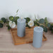 12 Round Dripless Unscented Pillar Candles
