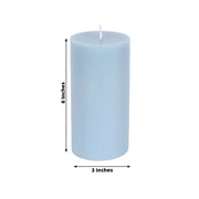 12 Round Dripless Unscented Pillar Candles