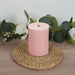12 Round Dripless Unscented Pillar Candles