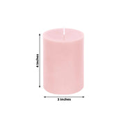 12 Round Dripless Unscented Pillar Candles