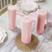 12 Round Dripless Unscented Pillar Candles