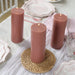 12 Round Dripless Unscented Pillar Candles